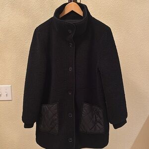Loft by Ann Taylor quilted Sherpa jacket